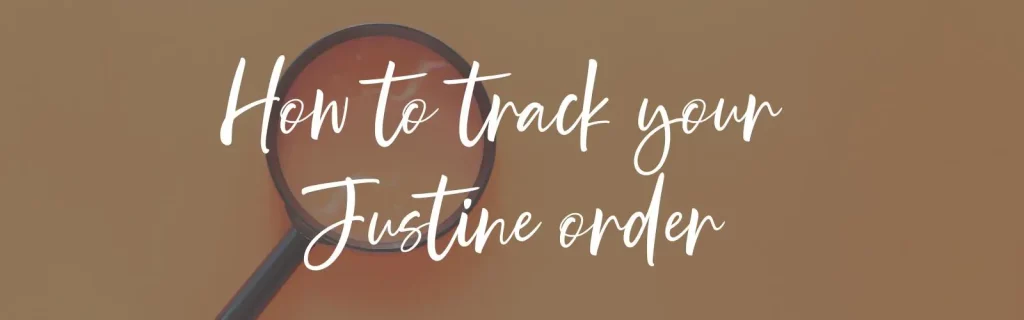 how to track your justine order